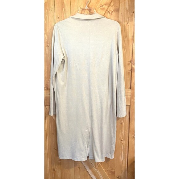 Soft Surroundings Long Modal Cardigan Medium Tan Knit Open Front Style 2EG80 - Picture 2 of 11